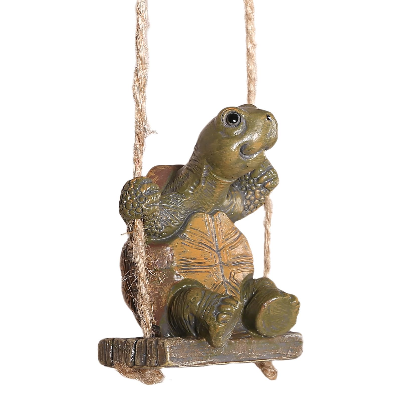 Tortues de jardin suspendues résine anti-UV pour décor extérieur vide