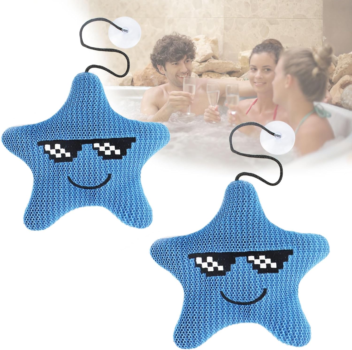 2 Stück Whirlpool Ölabsorber - Wiederverwendbare 3D Schaumstoffschwämme 29x23x4cm