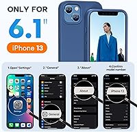 Vista 710 de Miracase Funda diseñada para iPhone 13 Pro Max con protector de pantalla, [forro de microfibra suave antiarañazos], funda protectora de silicona