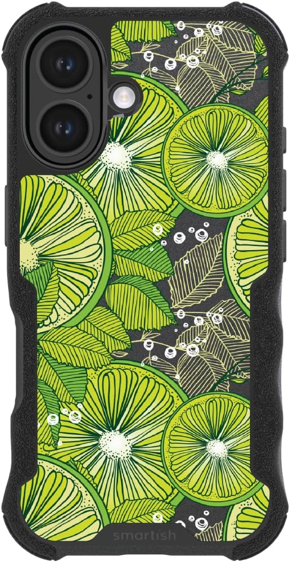 Smartish - Lime Time - iPhone 16 MagSafe Armor Case - Gripzilla [Rugged & Tough] Heavy Duty Armor Case - Fits iPhone 16
