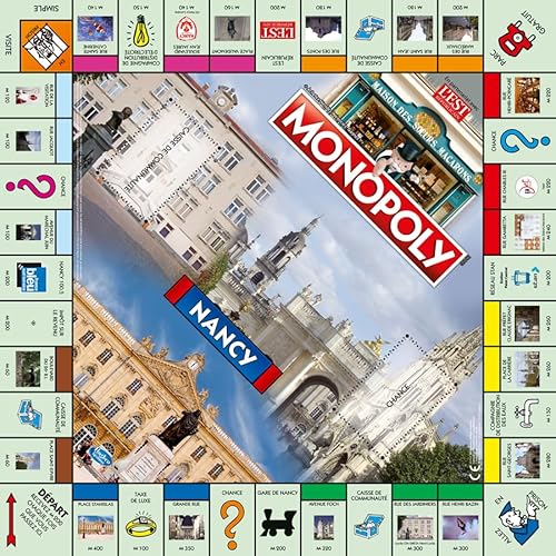 Winning Moves Monopoly NANCY Jeu de société Jeu de Plateau Edition Villes et régions 2 à 6 Joueurs Version française - vue 3