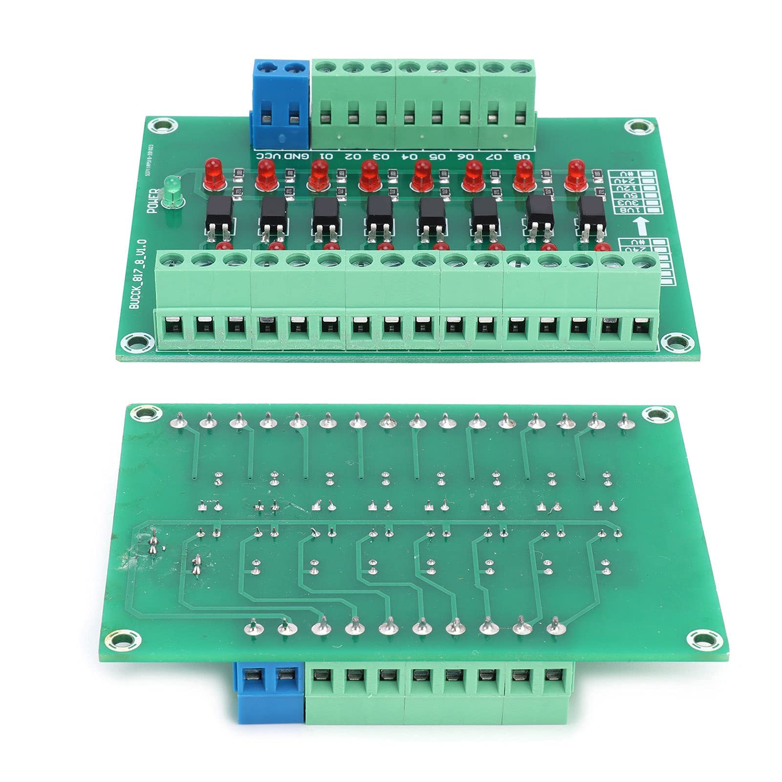 Module D'isolement Optique Walfront Fréquence de Commutation de Limite 20KHZ Convertisseur D'isolateur à 8 Canaux Optocoupleur Carte de Convertisseur de Signal PLC 12V à 3.3V