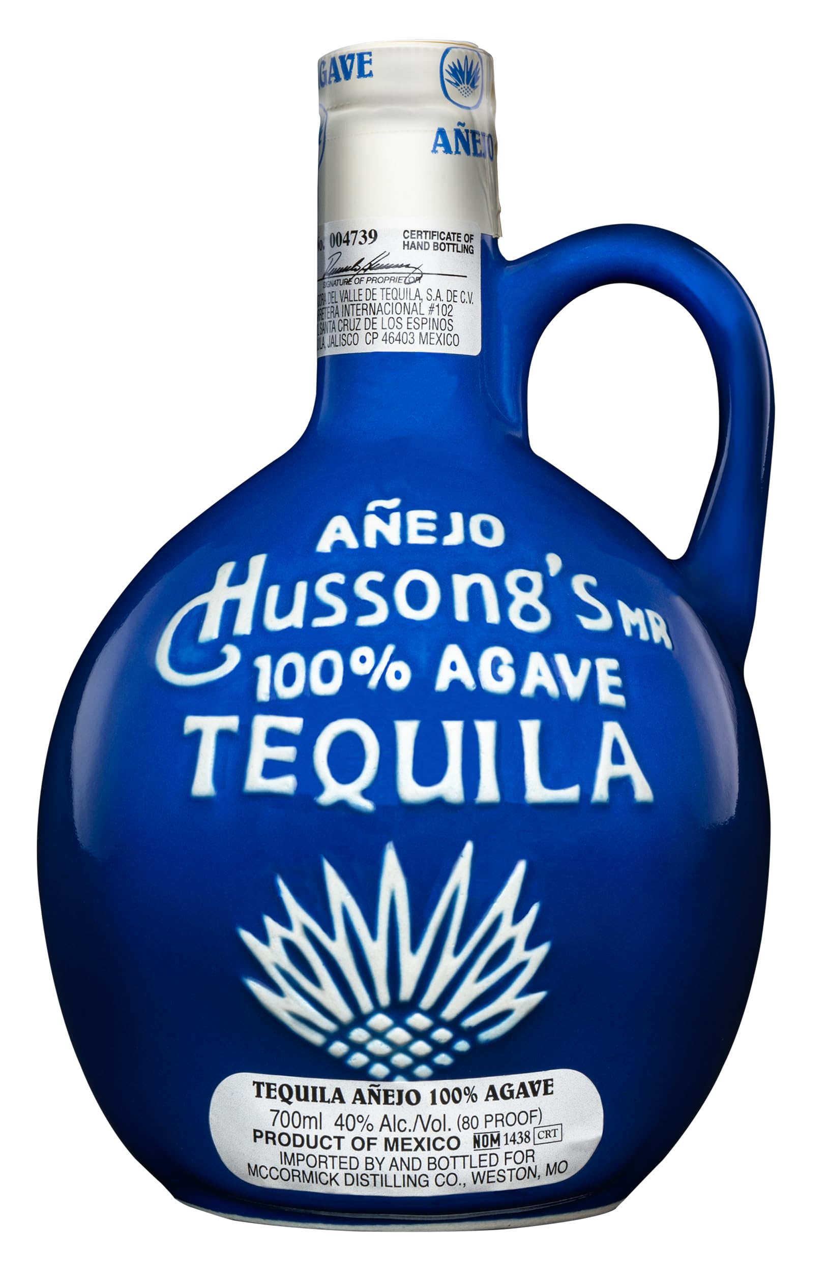 HUSSONG'S TEQUILA – TEQUILA AÑEJO – 0,7l - 40% – 100% agave blue