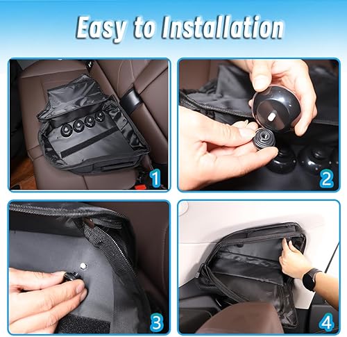 Miniatura 5 de Bolsa de almacenamiento para ventana lateral trasera de automóvil compatible con BMW X1 U11 2023 2024, 1 unidad, bolsa organizadora de maletero