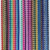 Taidian Mutilcolor AB Rhinestone Banding Chain Trim Enhance Jewelry Bling Creations 28-30Yard One Yard Per Color SS6 and SS8 - (Color: Mixcolor30yards/ Size: SS6 Size)