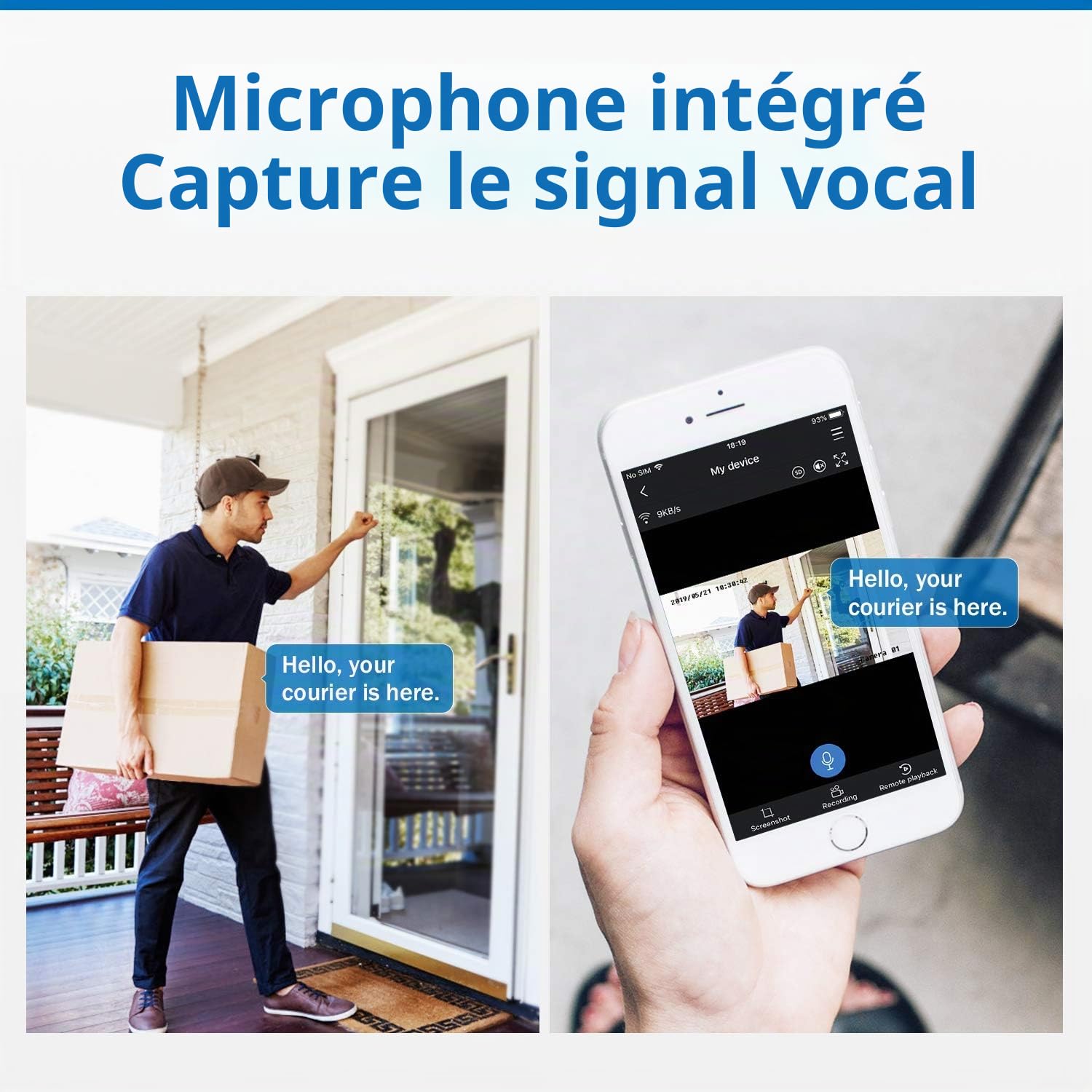 SANNCE Lot de 2 caméras de Surveillance PoE 5 MP pour l'intérieur et l'extérieur - 36 LED IR IP66 - Résistant aux intempéries - Supporte Uniquement Notre système POE 5 MP