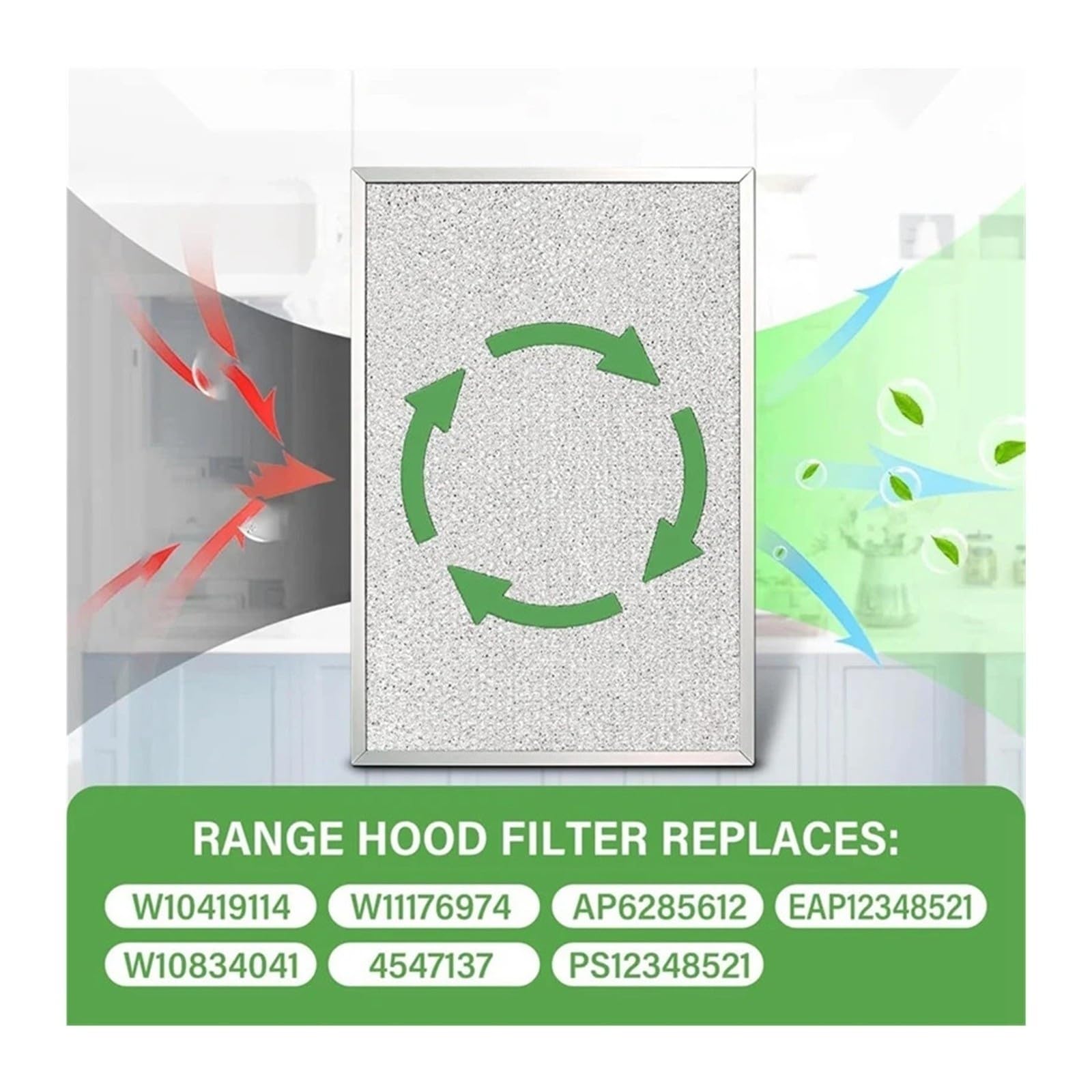 Filtro De Campana Extractora, Compatible Con Whirlpool