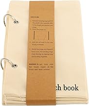 Blanko-Skizzenbuch aus Stoff, tragbares DIY-Notizbuch, faltbar, Reisetagebuch, Stoffplaner, Notizbuch, Stichbuch zum Zeichnen, Schreiben und Scrapbooking