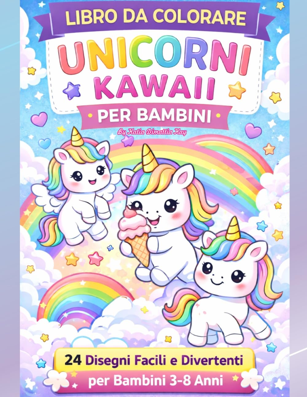 Unicorni Kawaii: Libro da Colorare per Bambini (Libri da Colorare Kawaii per Bambini)