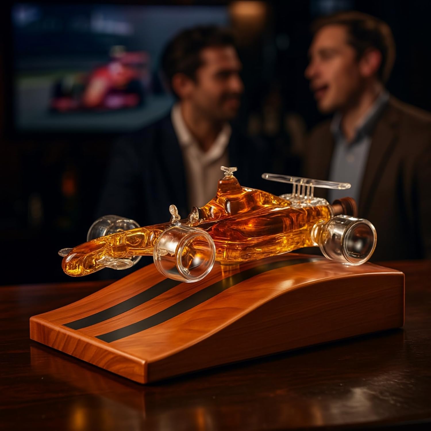 F1 Racecar Whiskey Decanter - 8.12oz - Scotch, Bourbon, Liquor Decanter for Car Lovers, Formula 1 One, Racing Enthusiasts - Unique Whisky Car Bottle, Gift for Men, Barware Decor, Novelty for Home Bar