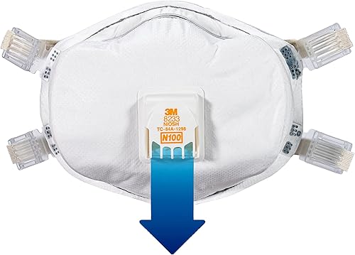 Miniatura 7 de 3M Respirador valvulado del retiro de la pintura de la ventaja, medios filtrantes avanzados para una respiración