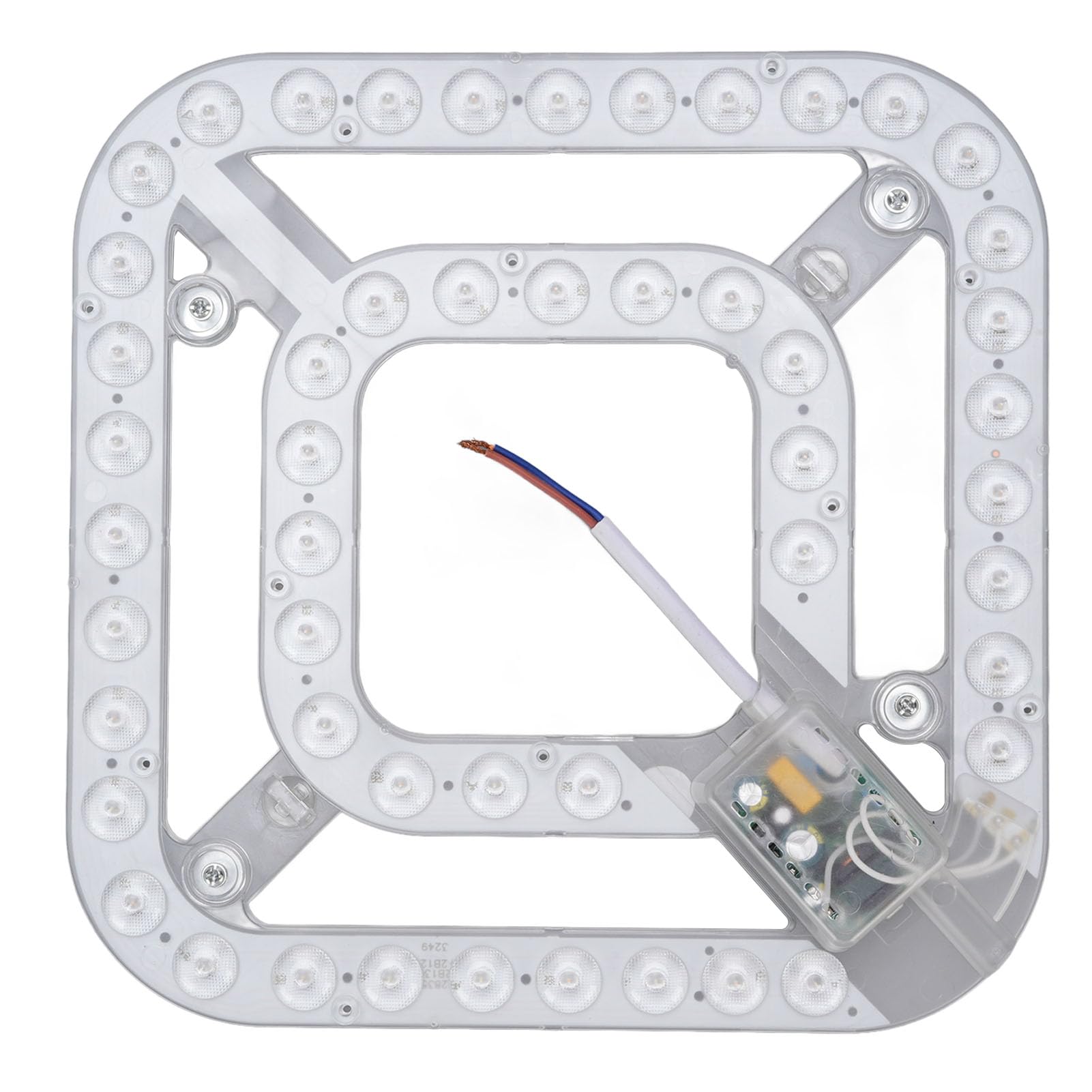 Pannello LED per Ventilatore, Luce di Ricambio per Ventilatore da Soffitto, 24 W 2100 Lm, 3 Temperature di colore: Freddo Caldo Bianco Neutro, Installazione Magnetica per