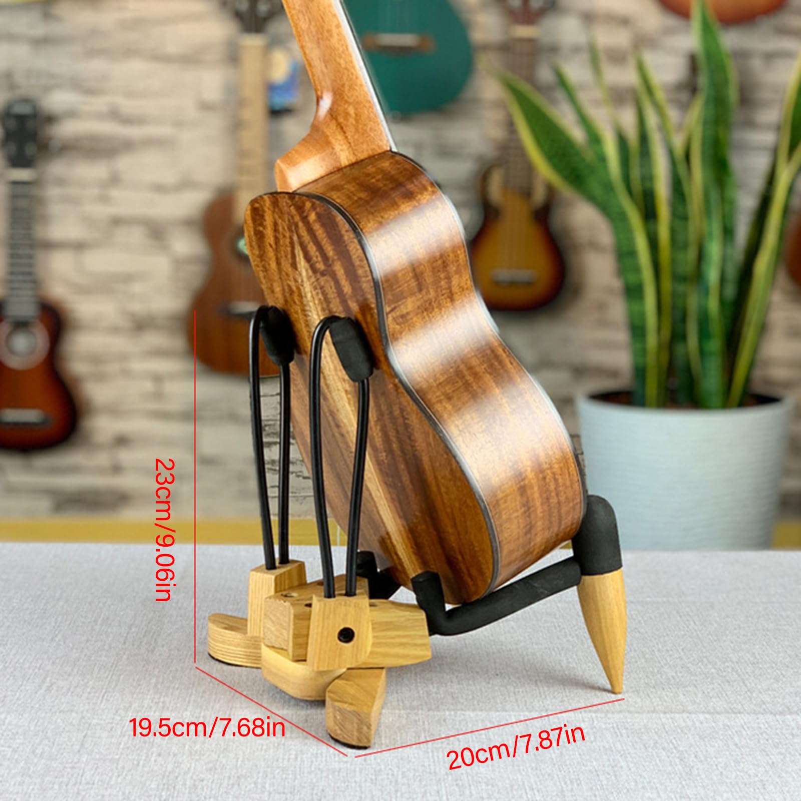 Support Pliable En Bois Pour Ukulélé, Mandoline, Violon – Présentoir Stable Et Portable