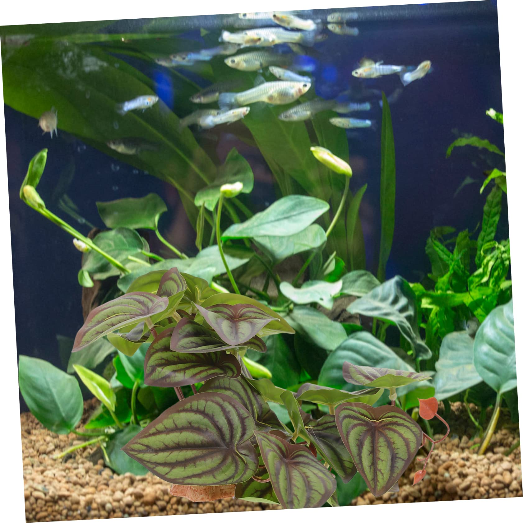 DOITOOL 3 Piezas De Decoración De Terrario Plantas Artificiales Falsas para Reptiles Camaleones Y Geckos.
