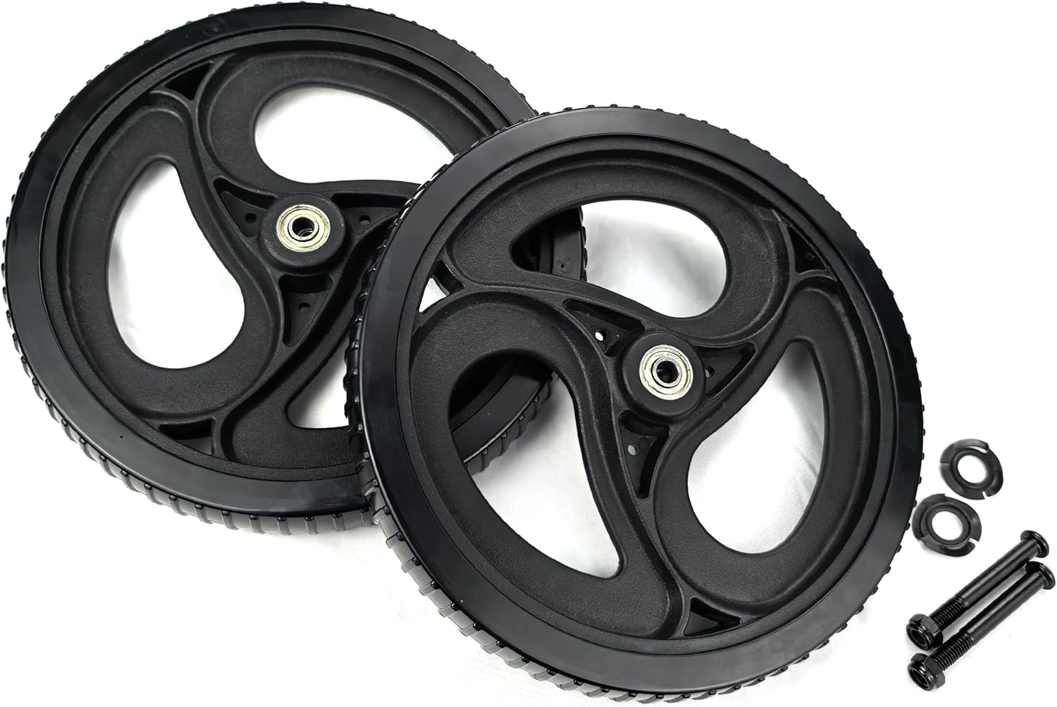 Wheels for rollator Walker Wheelchair Walker Wheels, 10 inches, PVC, Set of 2