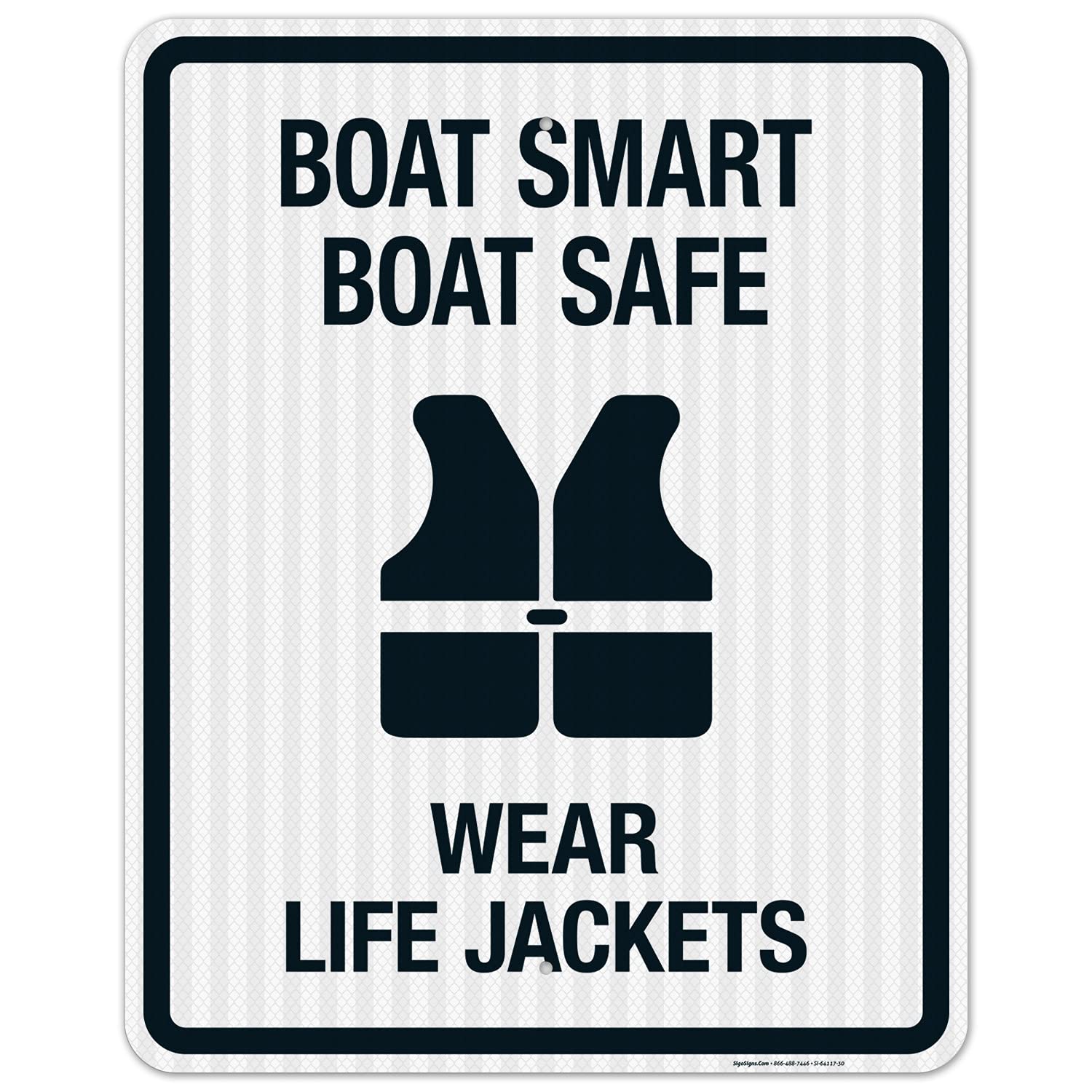 Life Jacket Rack With Sign Safety Sign