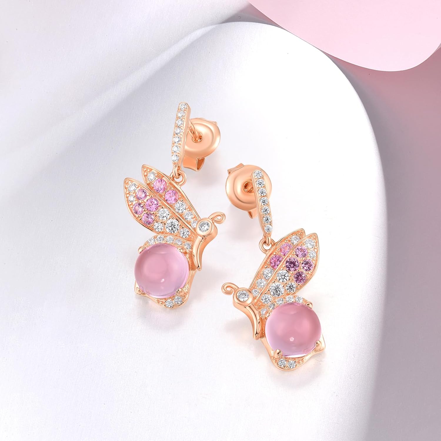 Santuzza Sterling Silver Butterfly Earrings for Women - Image 3