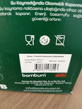 Bambum Chest - Plastik Kaplamalı Çelik Kettle