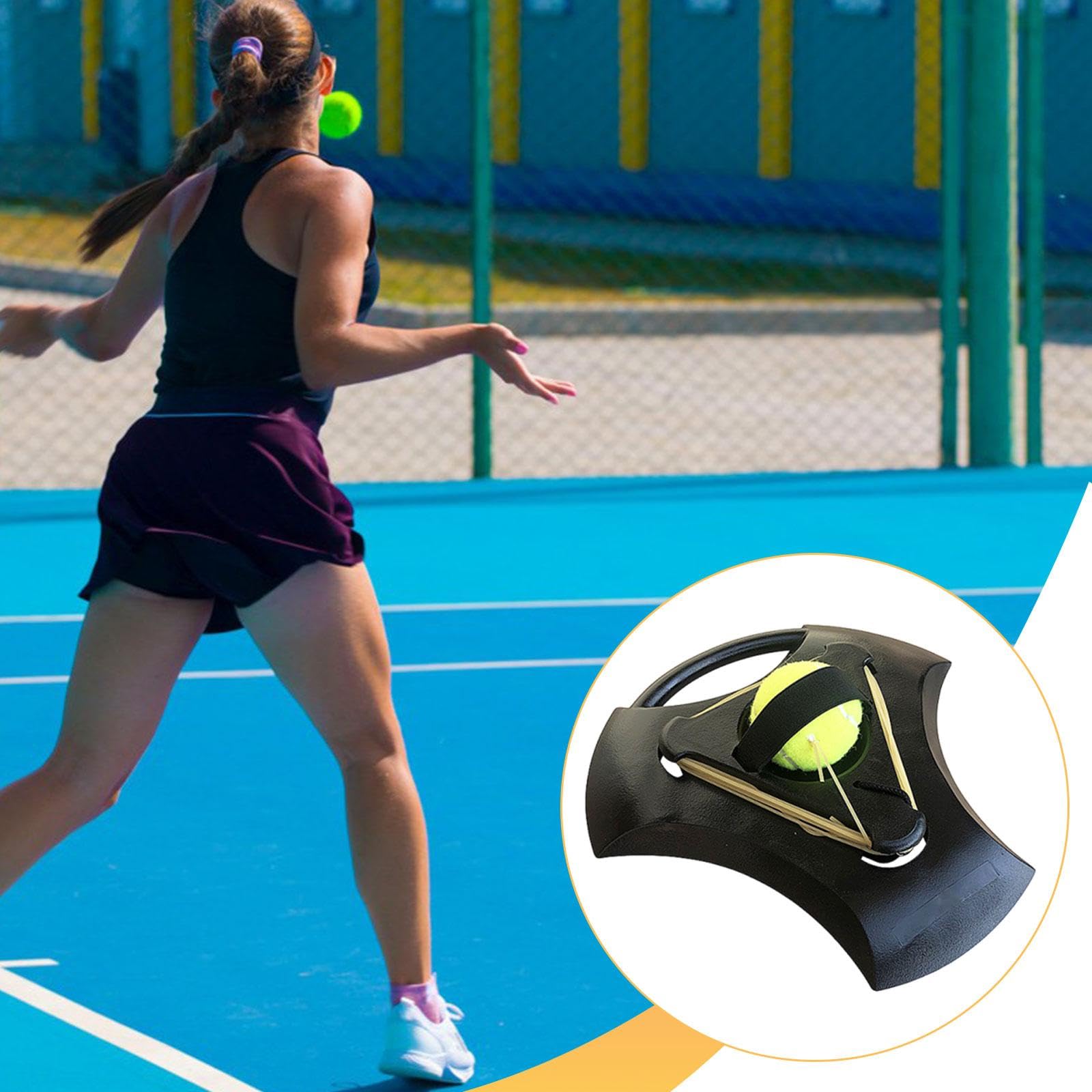 Tennis Trainingsball Rebounder Trainingsball mit Sockel Elastikkordel Trainingshilfe Ball Selbstübung Leichtes Tenniszubehör für Männer Frauen