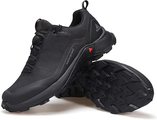 HUMTTO Men's All-Terrain Waterproof Hiking Shoes Lightweight Breathable Trekking