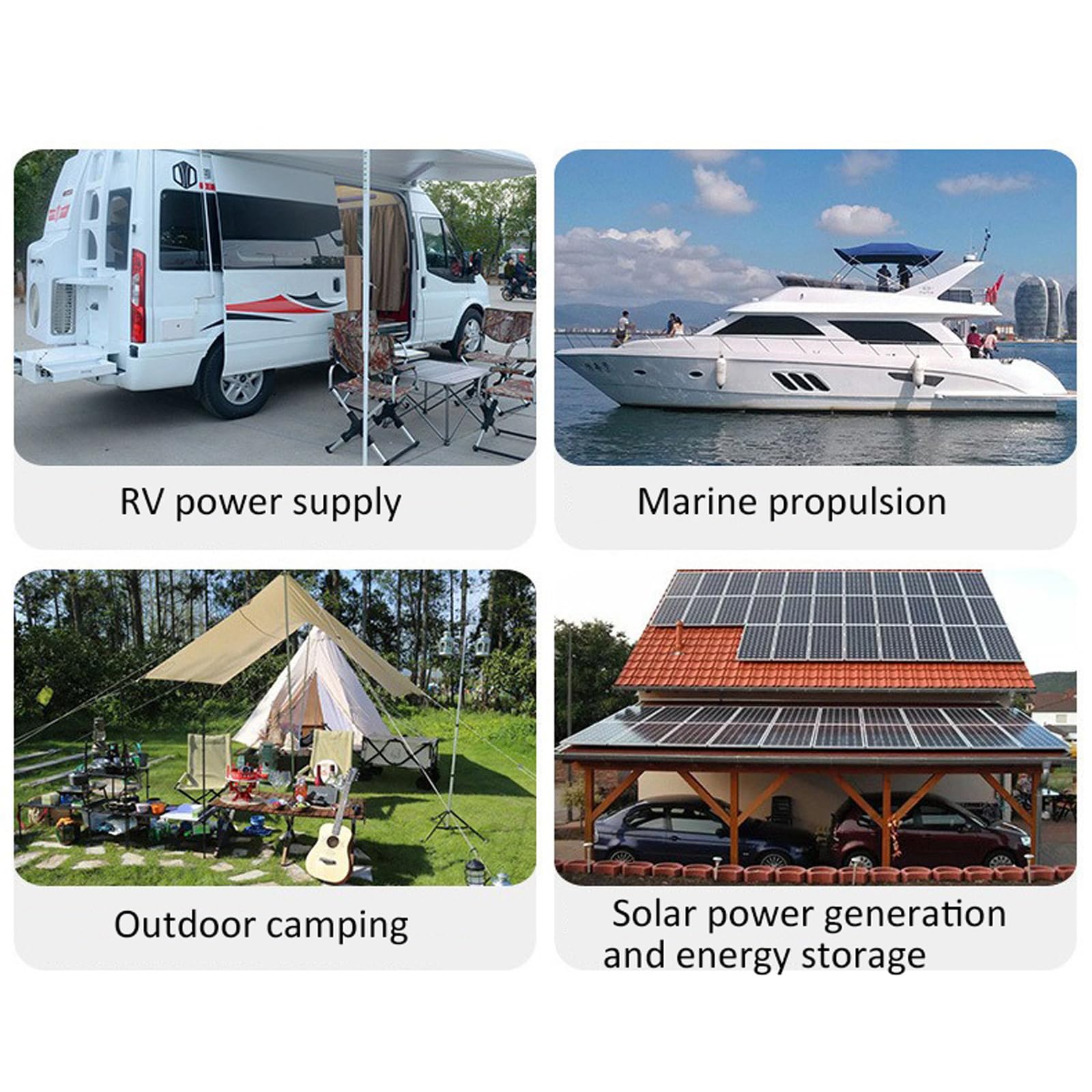 Batteria LiFePO4 da 24 V 100 Ah 150 Ah 200 Ah 300 Ah Batterie al Litio da 25,6 V con BMS da 100 A Batteria Ricaricabile 3500+ per Camper/Barca/Carrello da Golf/Solare/Camper