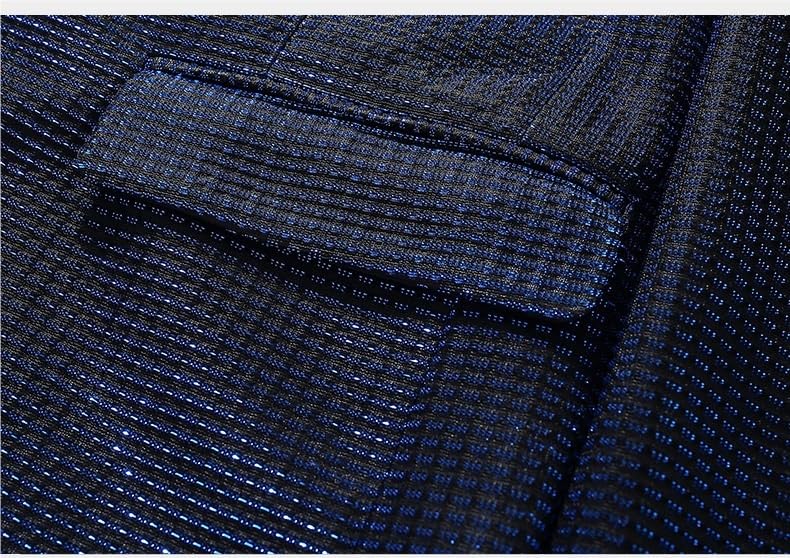 Men's Classic Formal Tuxedo Suit 2 Piece Set Pants for Wedding Party Prom Business Casual Wear(Black,X-Large)2