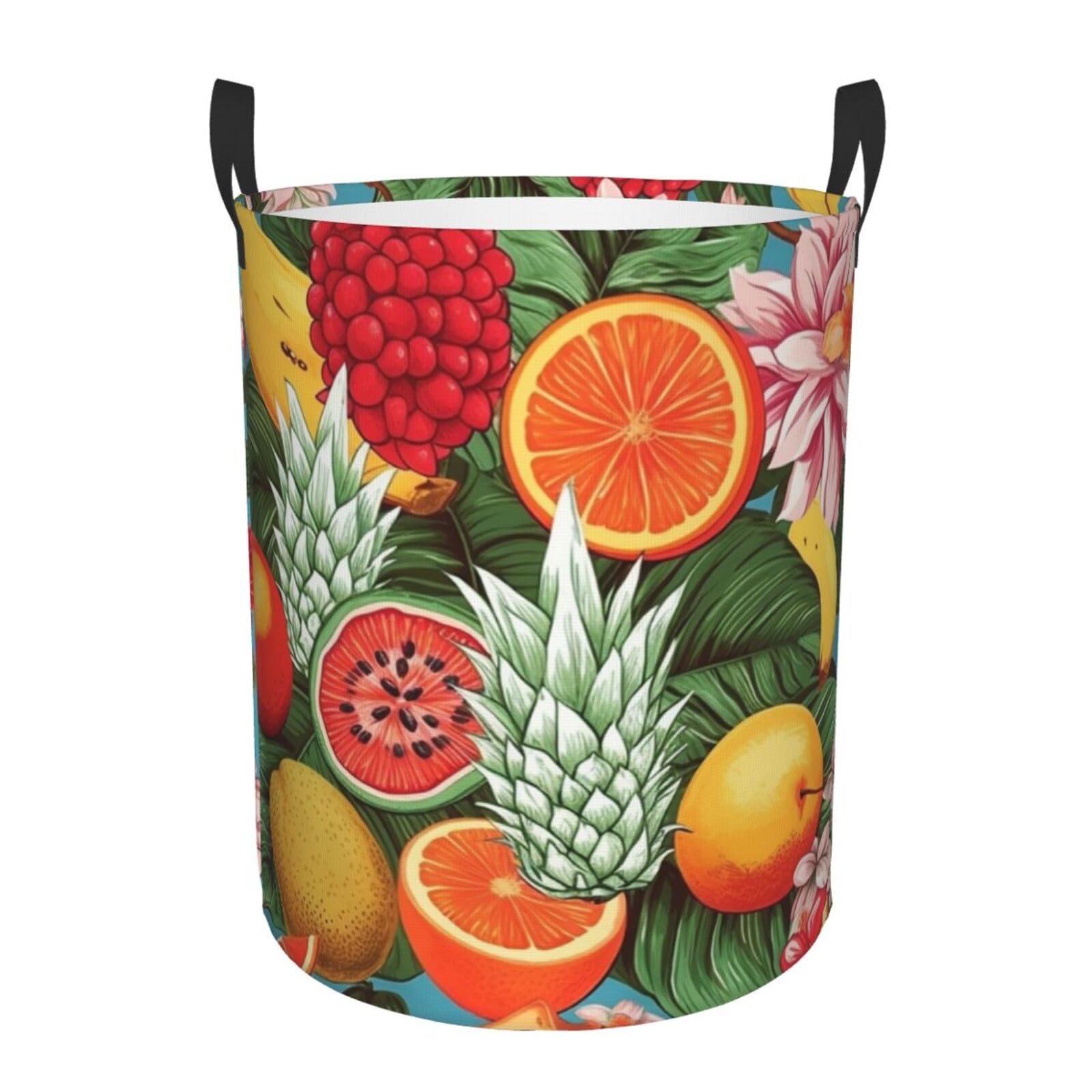 Grand panier à linge pliable autonome avec poignées de transport