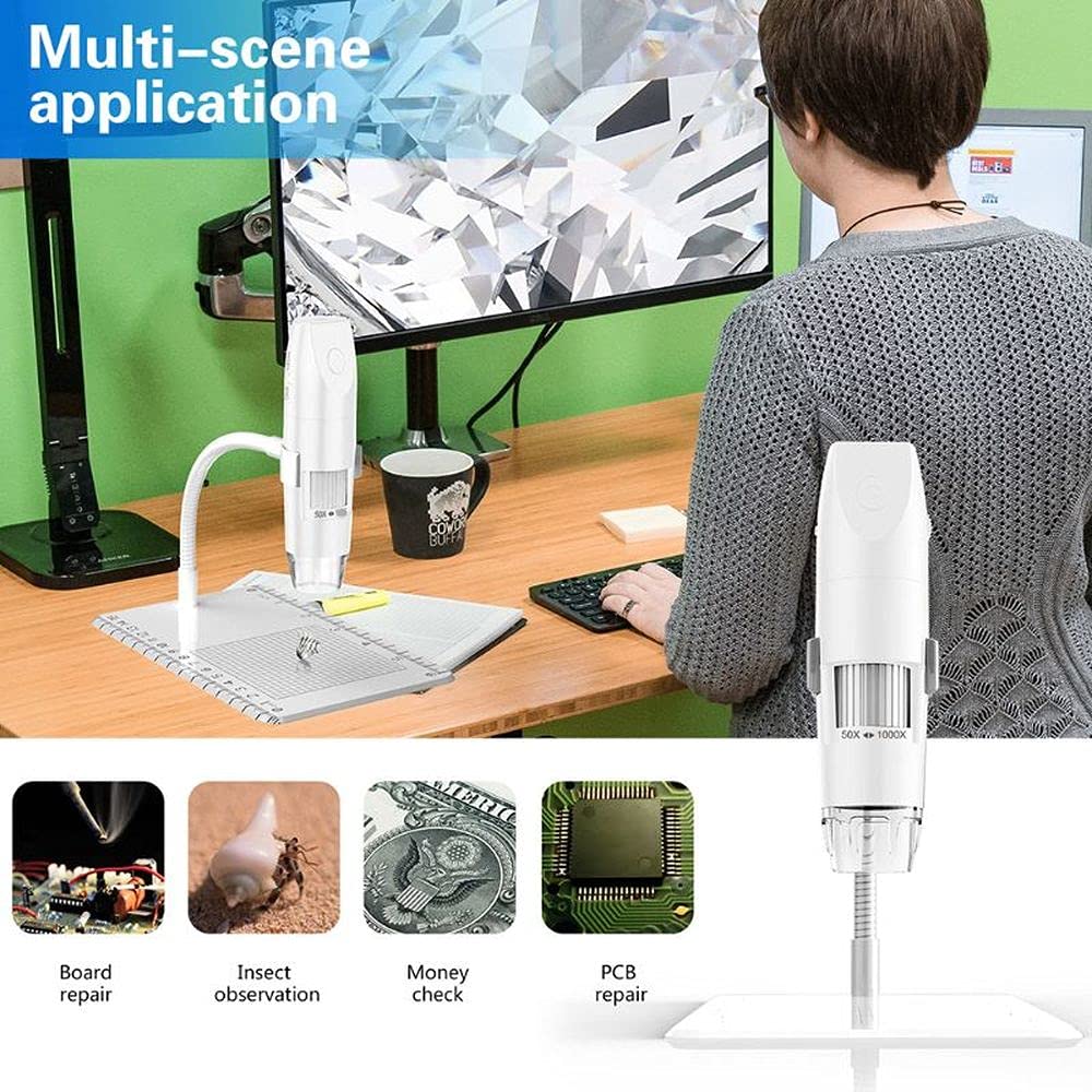 Microscopio digitale senza fili con supporto di osservazione del braccio flessibile USB WiFi