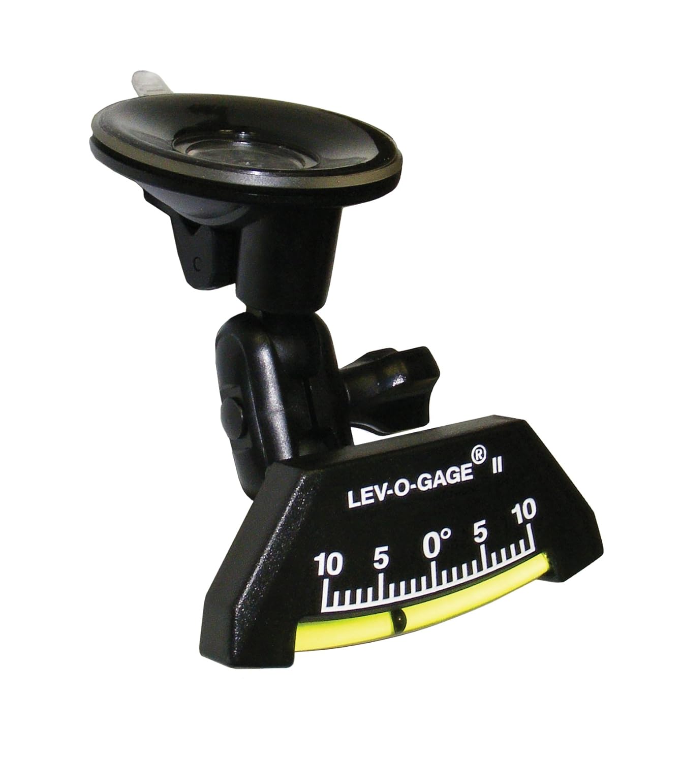 LevoGage Inclinometer Mounting Bracket Dashboard or Windshield Mount for Angle Gauges, Tilt