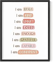 Vista 25 de HAUS AND HUES Carteles motivacionales para la oficina, citas inspiradoras, arte de pared, regalos de consejero, afirmaciones de amor propio, aula