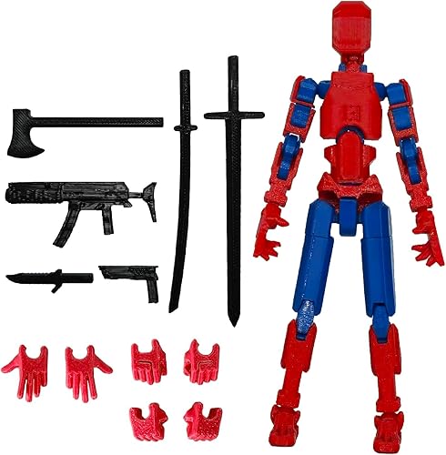 Miniatura 10 de Figura de acción T13 de montaje completa, figura de acción impresa en 3D de Titan 13, figura de juguete impresa en 3D Titan13, muñeco ensamblado 13