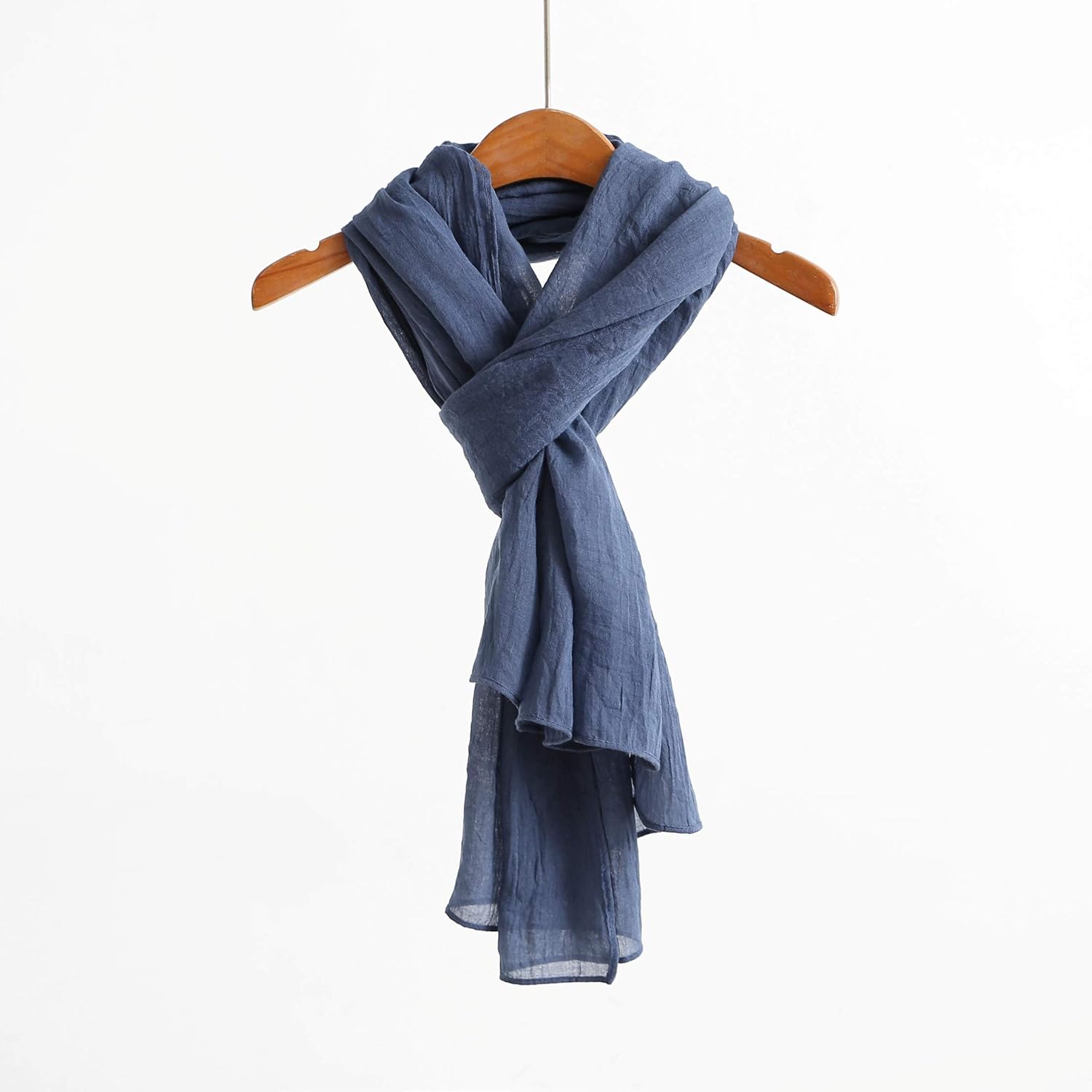 Jeelow Cotton Feel Scarf Everyday Classic Shawl Wrap Soft Lightweight Light Travel Scarves Wraps For Men Women - Image 5