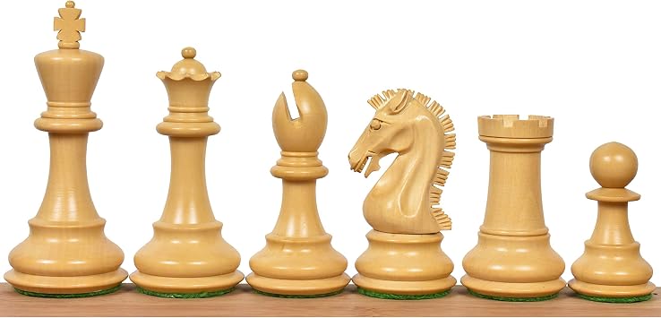 Royal Chess Mall Craftsman Knight Staunton Chess Pieces Only Chess Set, Rosewood Wooden Chess Set, 3.9-in King, Weighted Chess Pieces (2.65 lbs)