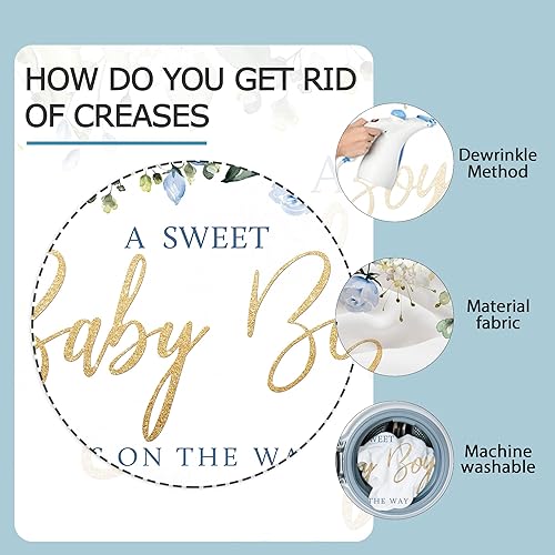 Miniatura 10 de Telón de fondo de baby shower para niñas, 7 pulgadas de ancho x 5 pies de alto, decoración de baby shower, acuarela, flores rosas, flores, rosas,