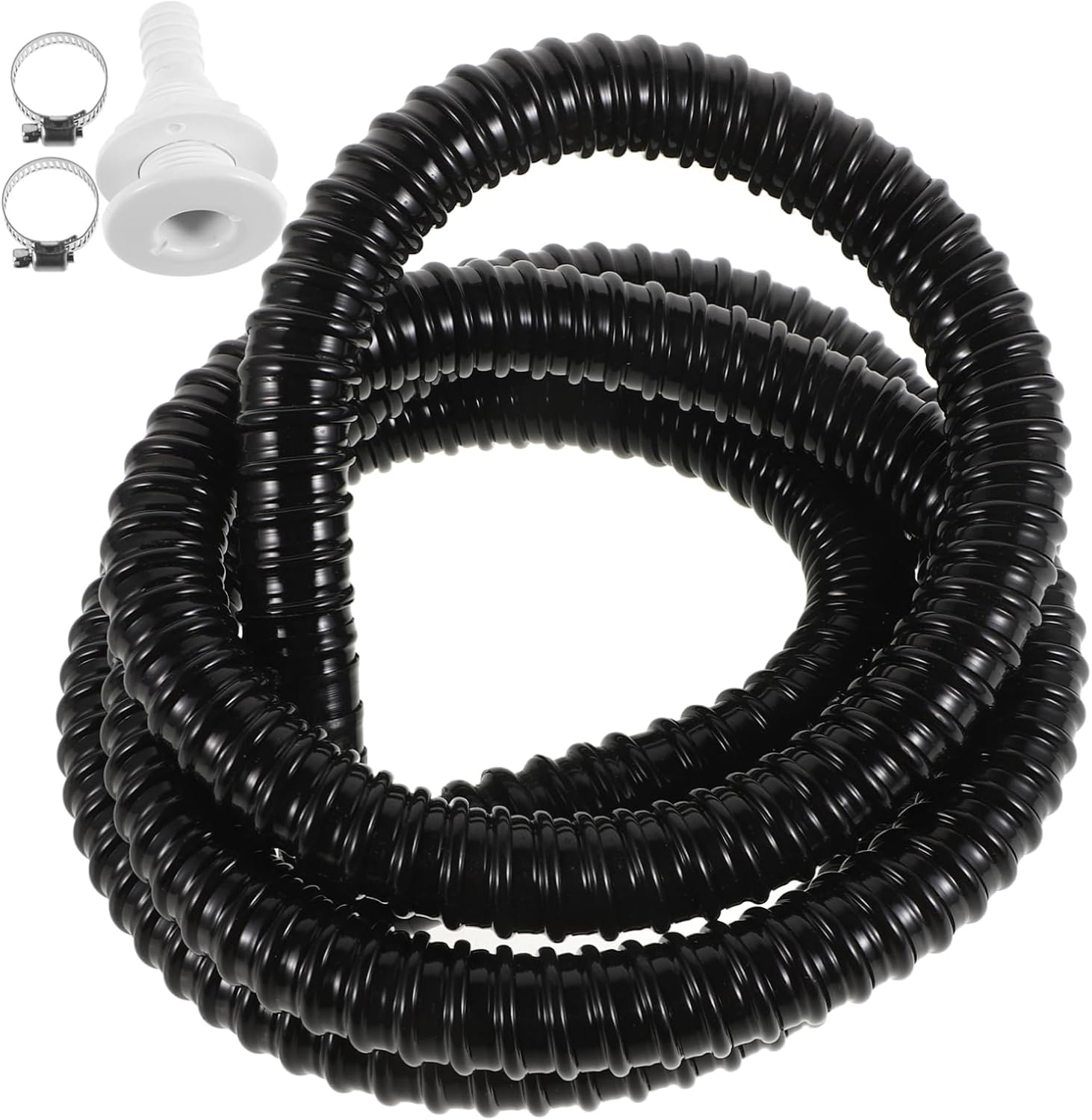 Ciieeo 1set Flexible Drain Hose Kit Bilge Water Drain Pipe for Boats and Rvs Water Removal Wide Compatibility Construction