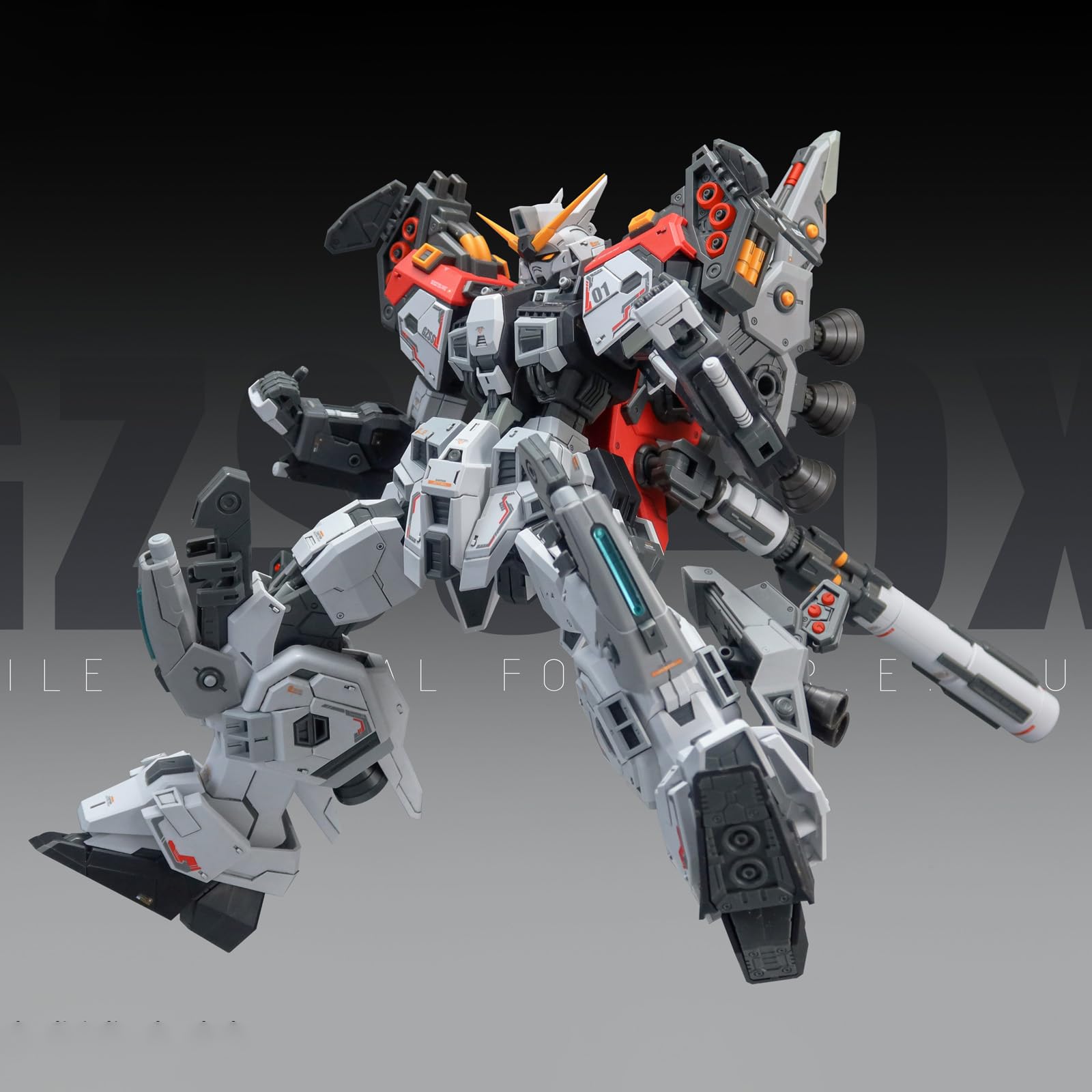 Amazon | SYXLCYGJ ZZA 1/100 GZSS-OX-001队长机 高さ約22cm REGUS
