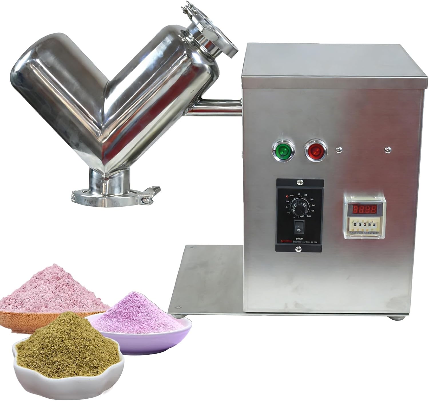 NYANS Laboratory V-Type High-Speed Mixer, Dry Powder Mixer, Small Powder Mixing Machine