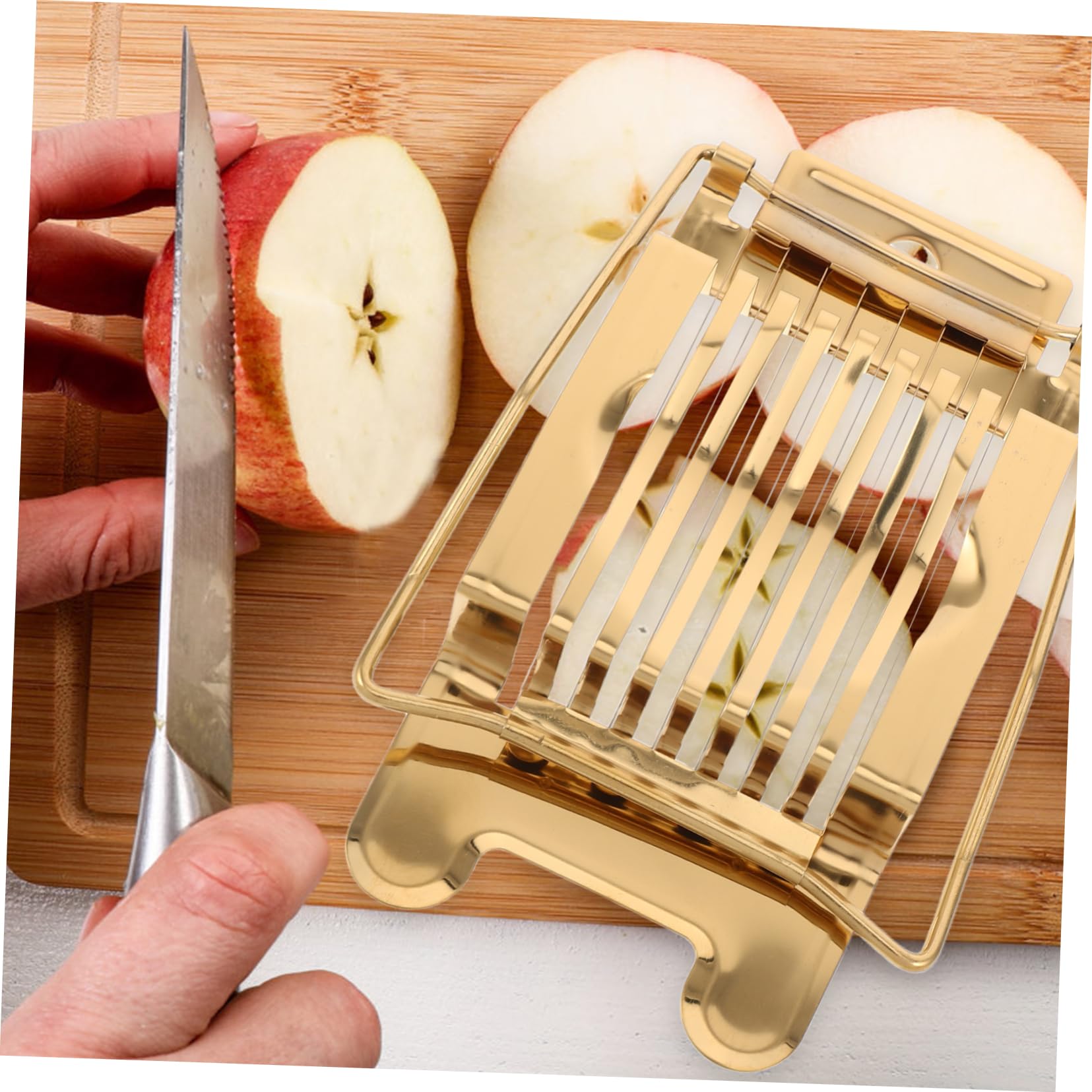 Eierschneider 3in1 Edelstahl - Zum Schneiden Von Eiern, Obst & Gemüse