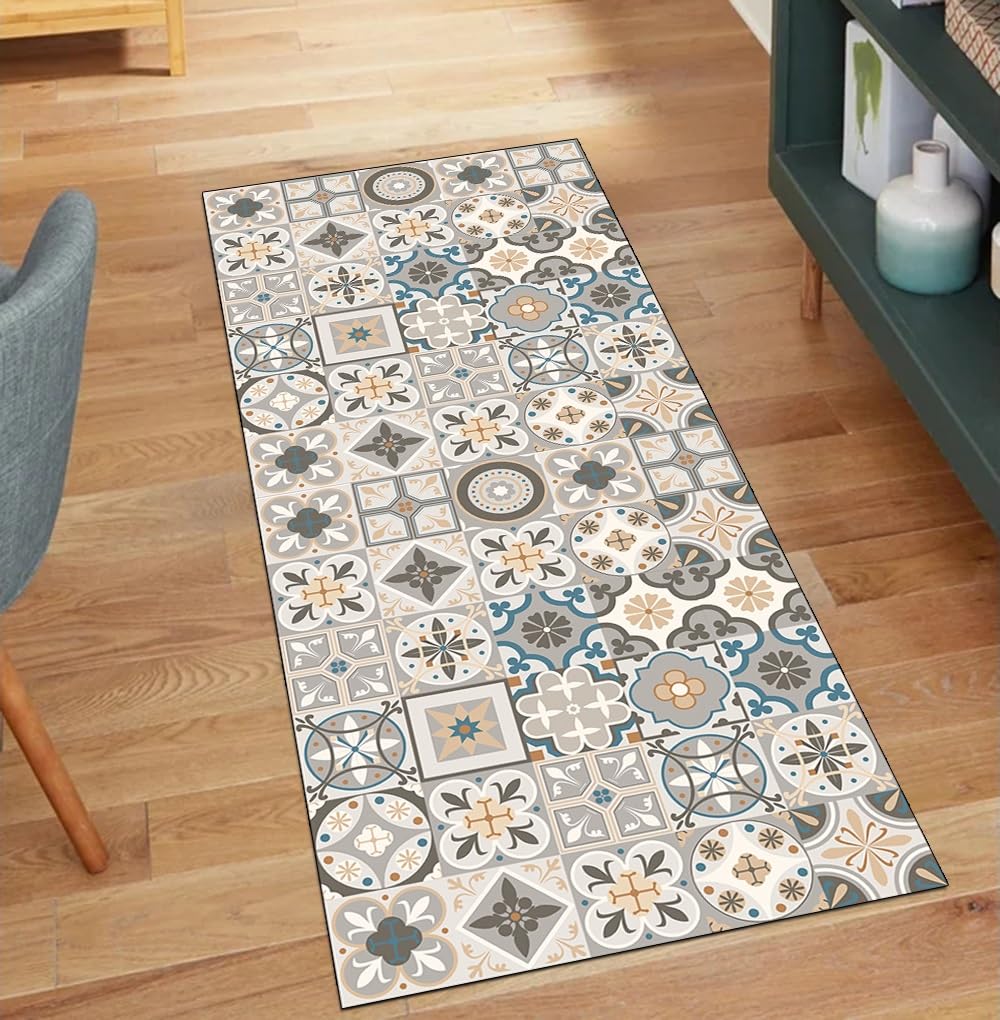 Alfombra de pasillo lavable que elimina las manchas en tu cocina