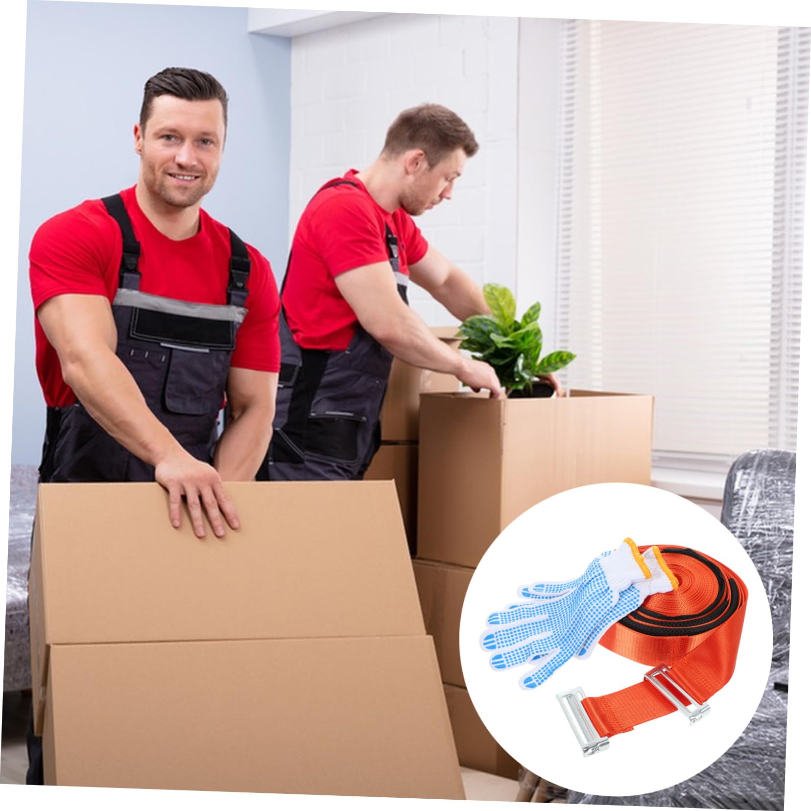 Mipcase 2 pezzi Cinghie Antiscivolo per Sollevamento Straps per Trasporto Pesante per Sofa Letti e Elettrodomestici con Materiale Resistente e Design Pratico