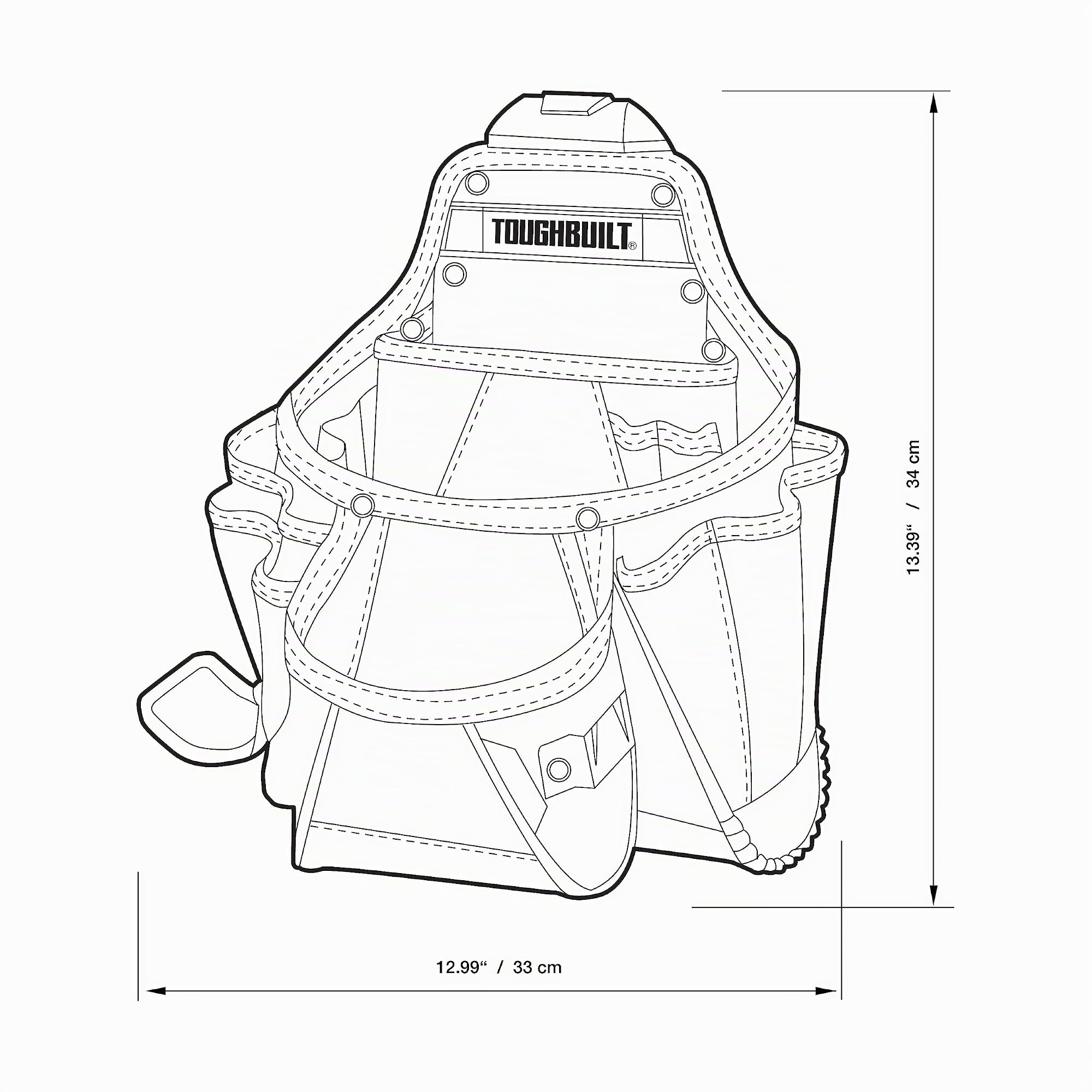 TOUGHBUILT TOU-CT-01 Contractor Pouch