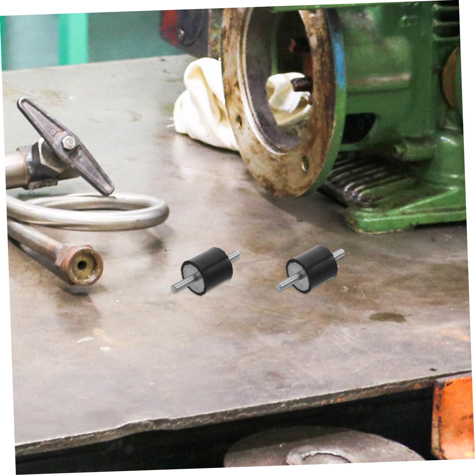 BELLIFFY 4pcs 25x25mm Rubber Mounts Vibration Isolator Pads for Fitness Equipment Vibration Absorbers