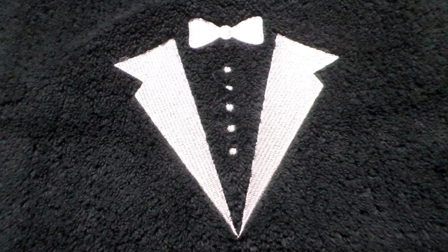 Personalized dog slobber bib - Tuxedo design - Elegant dog - comfortable & waterproof - dress your pooch for that special occassion - no more messy feeds - stylish | unique - all breeds and sizes