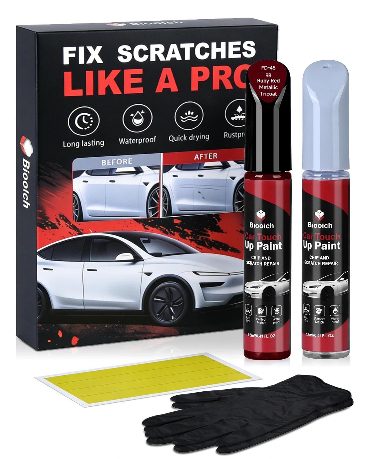 BIOOICH Ruby Red Metallic Tricoat RR for Ford
