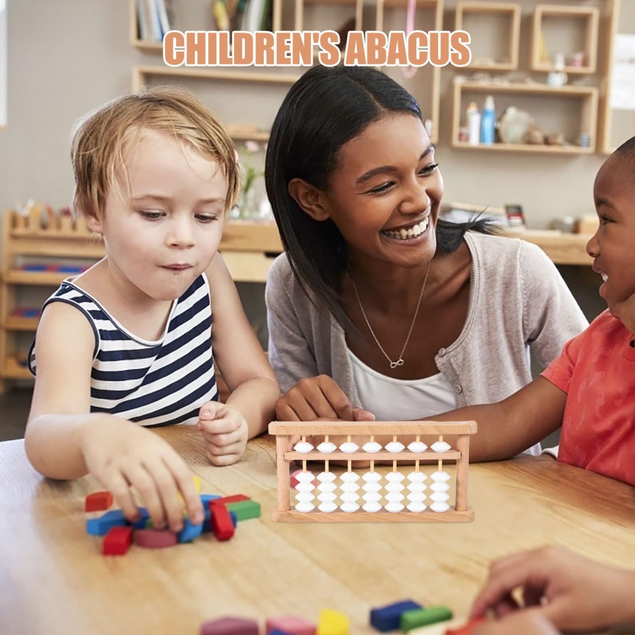 Toddmomy Wooden DIY Traditional School Abacus for Learning Arithmetic Educational Counting for Students Lightweight Mathematical Tool for Practice and Math Education