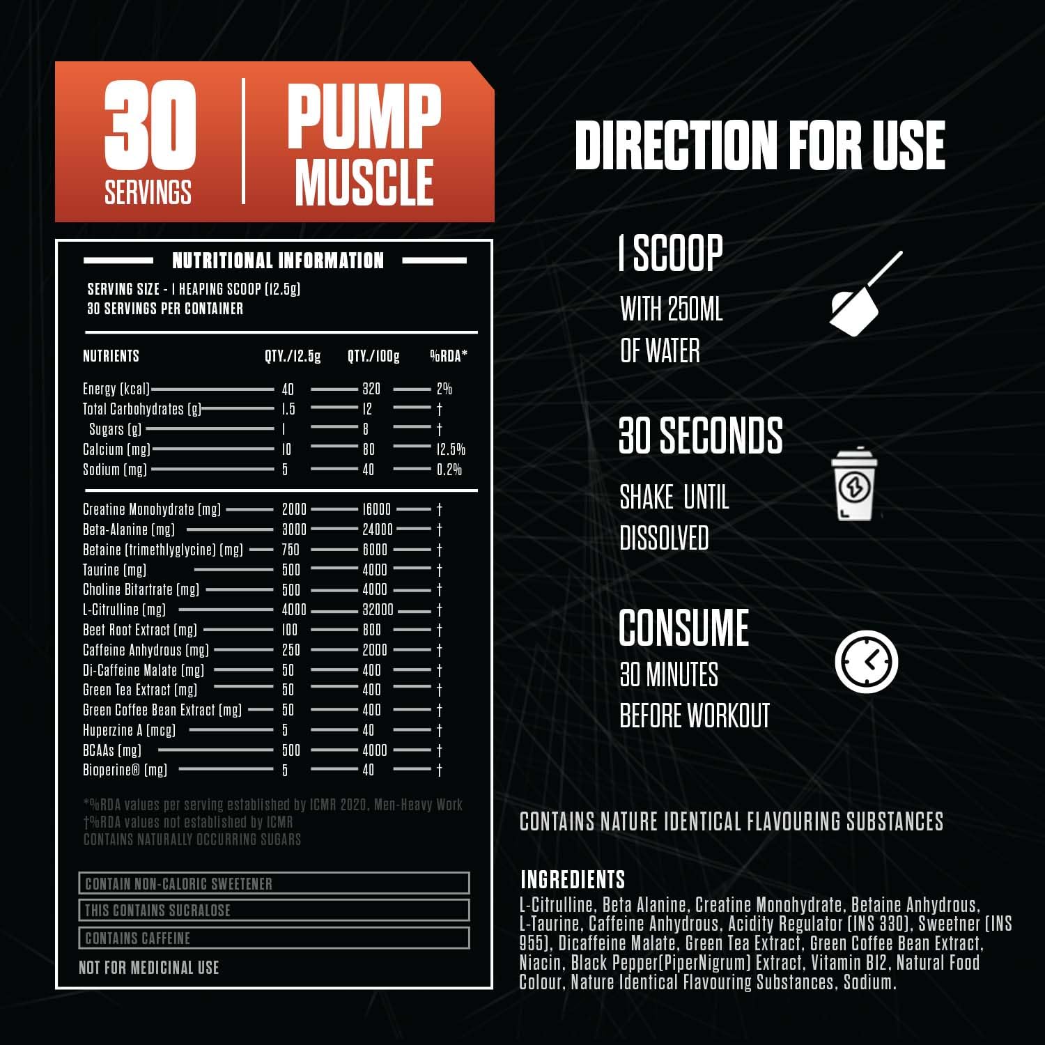 The Xplode Pre Workout Max | 375gm | 30 Servings | 300mg Caffeine | 4g Citrulline | 3000mg Beta Alanine | Hyper Pumps | Improved Endurance | Better Focus (Cotton Candy) — Amazon image 3