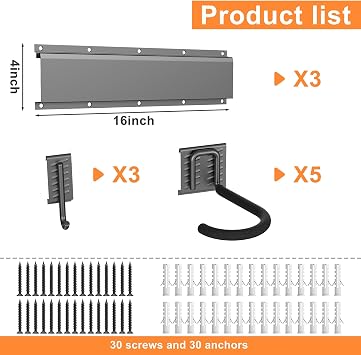 TORACK Wall Mounted Bike Storage Rack, Vertical Bikes Storage for Garage