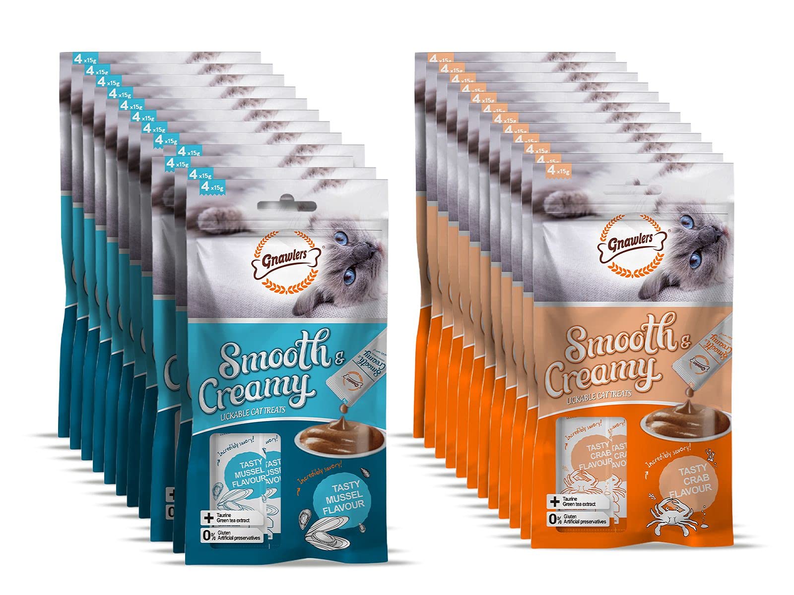 Gnawlers Smooth Creamy Treats Combo Mussel x12 Crab x12 Sold by DogsNCats (B09B4XRJC8) Amazon Price History, Amazon Price Tracker
