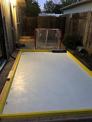 Potent Hockey Ultimate Home Training Bundle - Synthetic Ice Tiles, Puck Stopper & Rebounder For Skating & Stickhandling