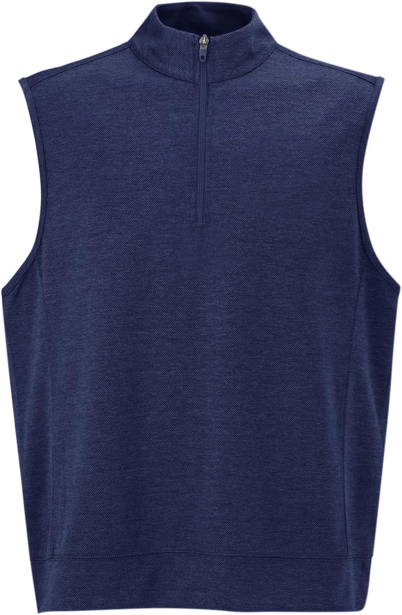 Makkrom Mens Quarter Zip Sleeveless Golf Vest Pullover Stand Collar Casual Vests Outerwear - Image 5